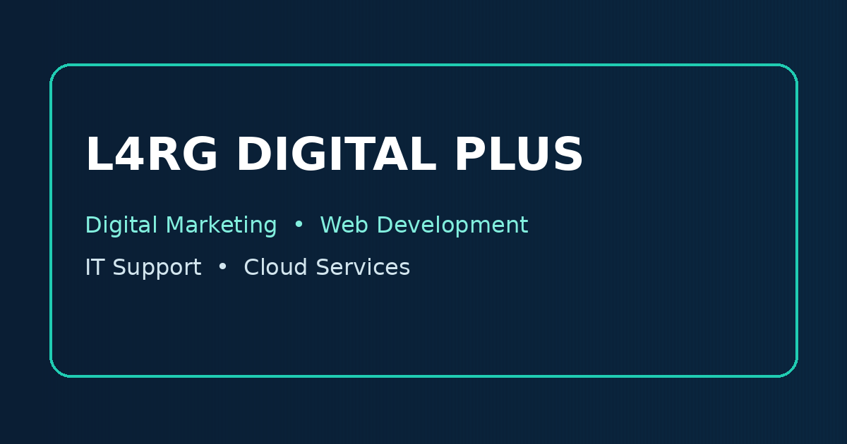 L4RG Digital Plus — business remote IT support and service planning