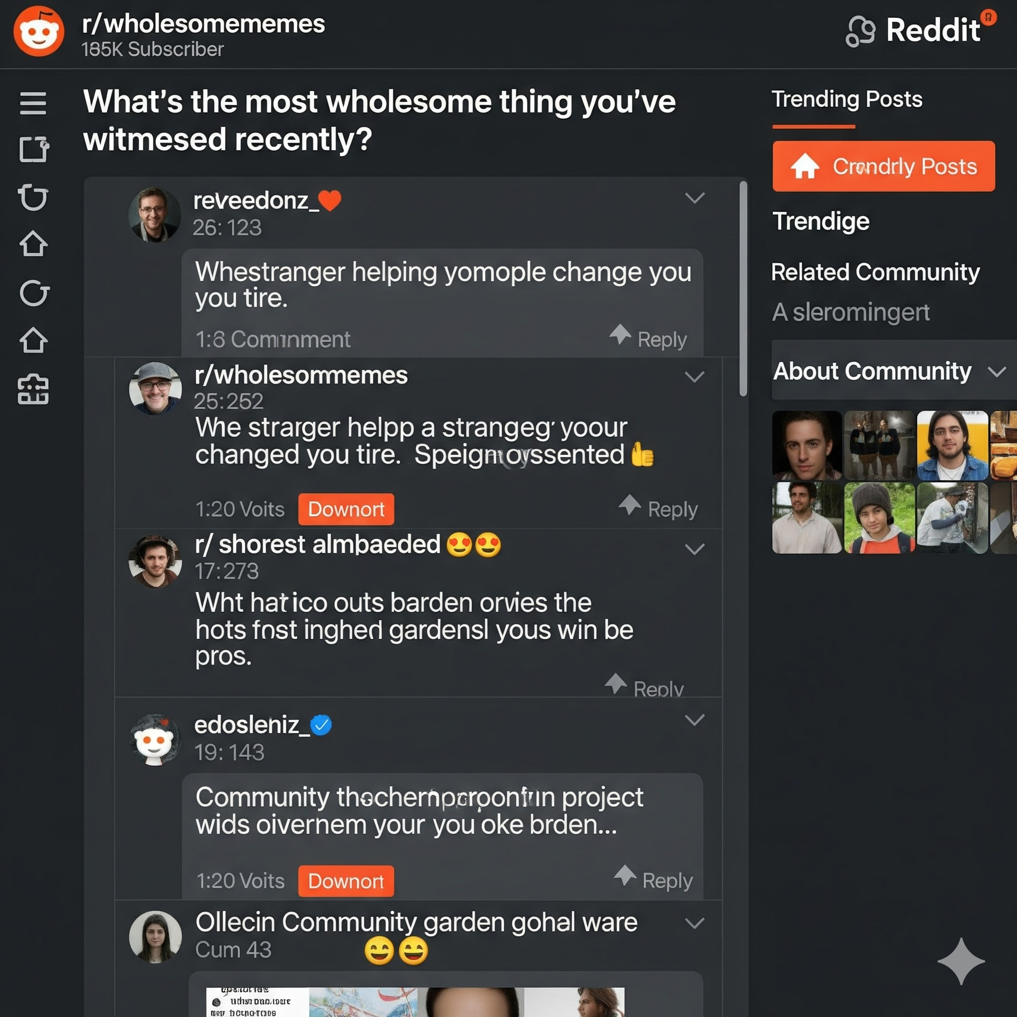 Reddit Community Interface